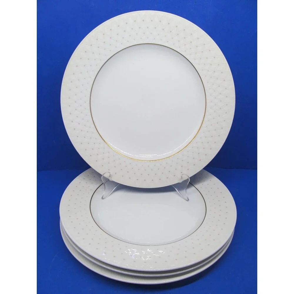 Easterling Cameo Diamond Design White Gold Trim Bundle of 4